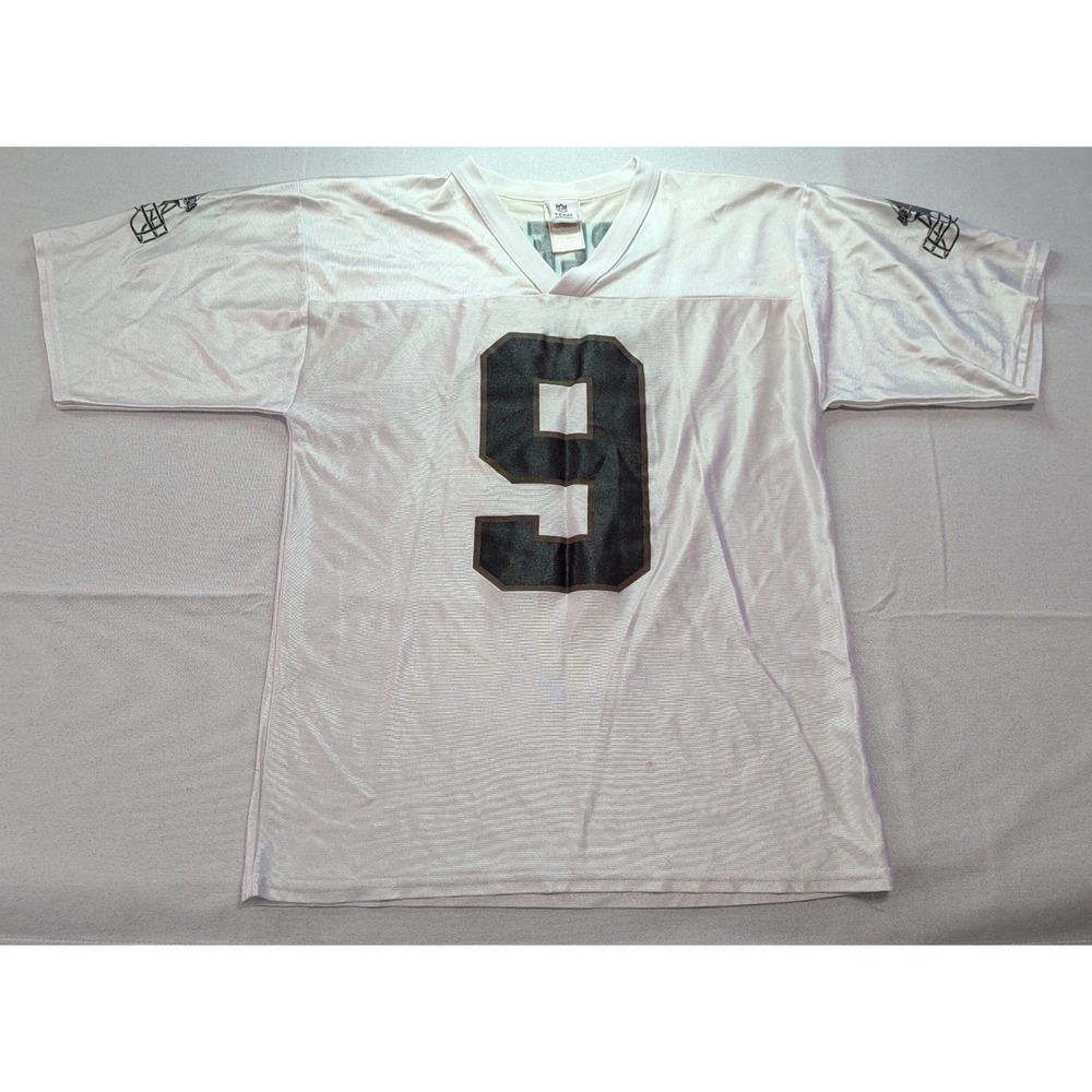 NFL Team Apparel Drew Brees Saints Jersey Mens M White Good #9 Football Mesh